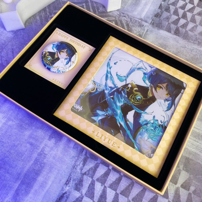 Genshin Impact miHoYo набор шикиши, значок Син Цю xingqiu bt118 Genshin Impact miHoYo набор шикиши, значок Син Цю xingqiu bt118