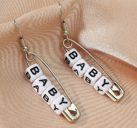 Серьги булавки baby bl455 shg28
