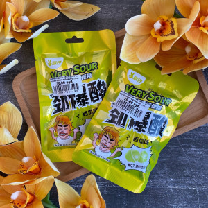 Кислые леденцы VERY SOUR со вкусом сочного арбуза 26гр (20шт в блоке)