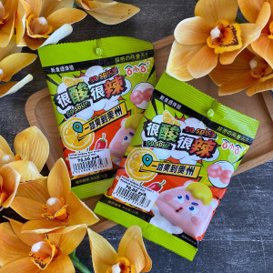 Кислые конфеты Sour scream с взрывной остротой вкус фруктовый микс 24гр (20шт в блоке)