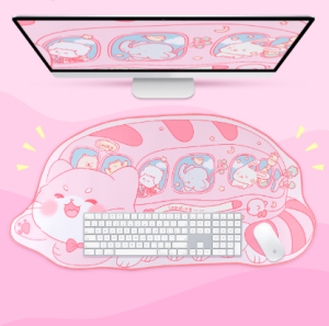 Розовый котобус коврик для мыши 77х40 bv257 shg11