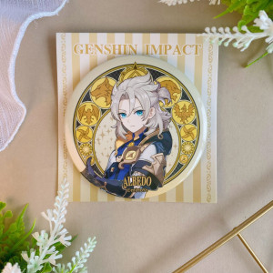 Боги Impact miHoYo оф. Значок Альбедо albedo bt077