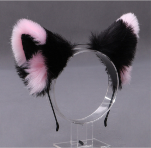 Ушки пушистые на ободке цветные ax0135 shg21