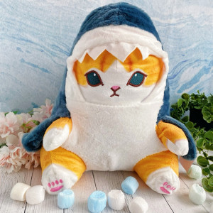 Кот акула плюш 12 см bu435