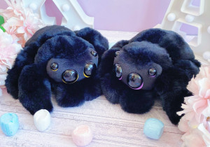 Паук черный мягкая игрушка ba110