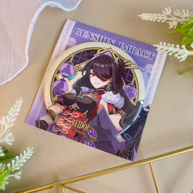 Genshin Impact miHoYo оф. Значок Бэй Доу beidou bt079