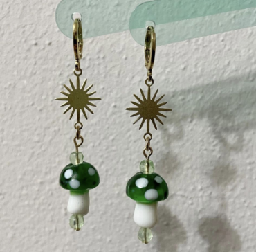 Серьги с грибочками bv125 shg28