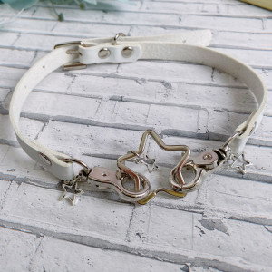 Чокер много звёзд белый bt781 shg17