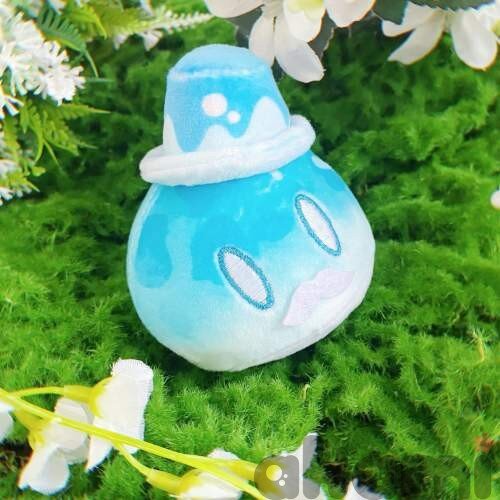 Genshin Impact плюшевый слайм десерт (Спецзаказ) Гидро макарон