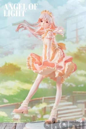 WeArtDoing Angel of Light with LED Original Design Resin Statue Pink WeArtDoing Angel of Light with LED Original Design Resin Statue Pink