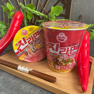 Лапша б/п со вкусом грибов "Джин Рамен Jin Ramen" (Spicy) острый вкус 65г