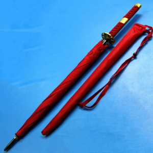 One Piece зонт - катана Зоро красный bd470