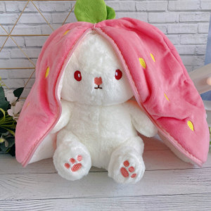 Заяц в клубнике 35см br621 shg16