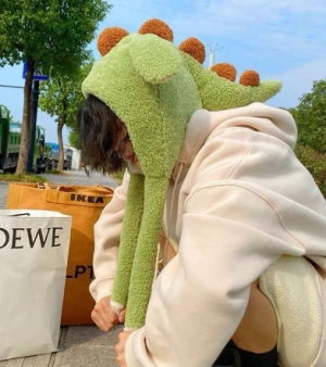 Шапка динозавр с ушками bu630 shg13