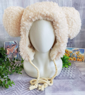 Шапка с большими ушами bu632 shg13