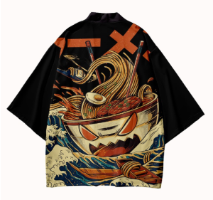 Японская традиционная накидка хаори L bo080 shg13