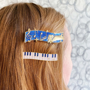 Набор заколок ноты и пианино bn316 shg28