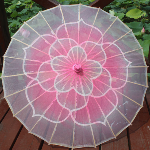 Зонт полупрозрачный розовый bv337 shg29