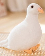Плюш голубь 20см bu076 shg16