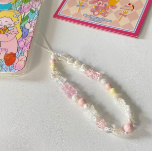 Брелок нежный с бусинами bm931 shg28