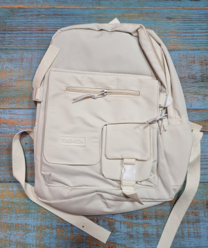 Рюкзак с фигурным карманом белый bm811 shg15