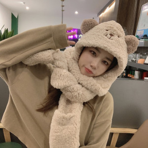 Шапочка бурый медведь с лапками bl056 shg13