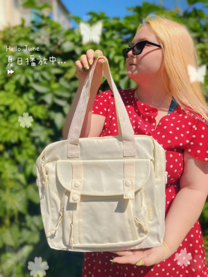 Сумка мессенджер белая bn327 shg15