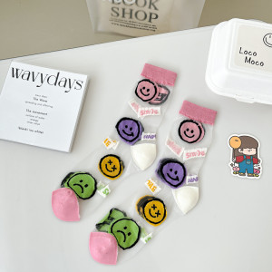 Носки прозрачные смайлики bt535 shg01