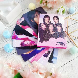 Le Sserafim набор карточек широкие 30 шт. bv097