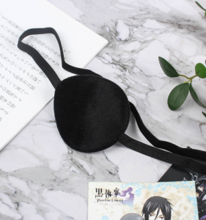 Повязка на глаз простая чёрная bv678 shg30