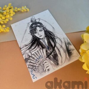 Heaven Officials' Blessing Благословение Небожителей открытка Ветерок / Повелитель Ветра А5 Joe Kotlyar (Спецзаказ)