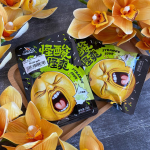 Супер кислые леденцы Teng Da с лимоном 24гр