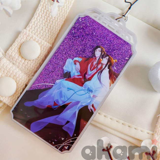 Heaven Official's Blessing акриловый брелок Се Лянь и Хуа Чэн с цветным песком (Спецзаказ) брелок ХуаЛяни на крыше