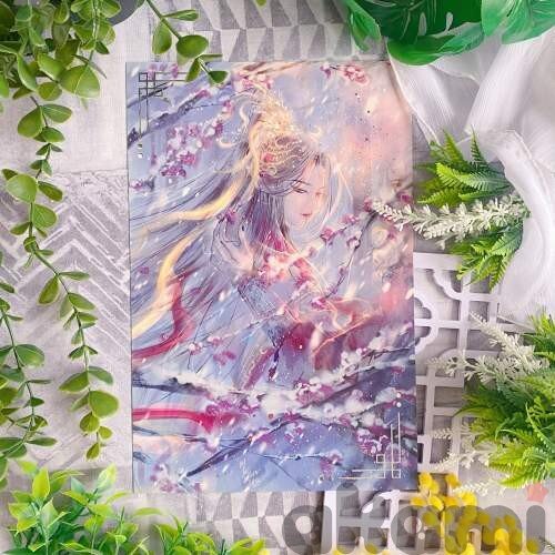 Heaven Officials' Blessing Благословение Небожителей открытка А4 Се Лянь, Хуа Чэн ver. Зима от Joe Kotlyar (Спецзаказ) зимняя открытка Се Лянь