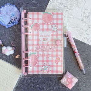 Блокнот на кольцах персик 100листов  bn170  shg18