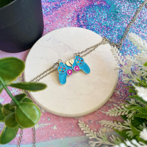 Парная подвеска геймпад синий bt599 shg28