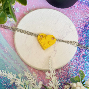 Парная подвеска лего сердце bt587 shg28