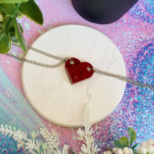 Парная подвеска лего сердце bt588 shg28