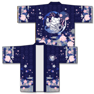 Японская накидка хаори xl av080 shg13