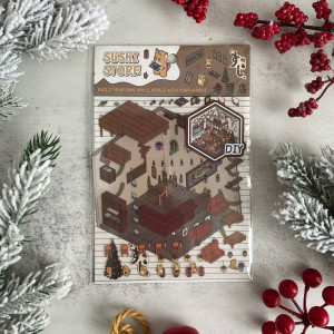 Набор наклеек "Собери комнату" кафе 12,5*15